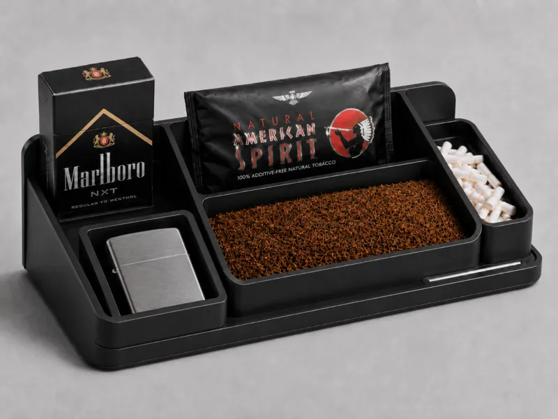 Organizador para tabaco de liar, filtros, mechero