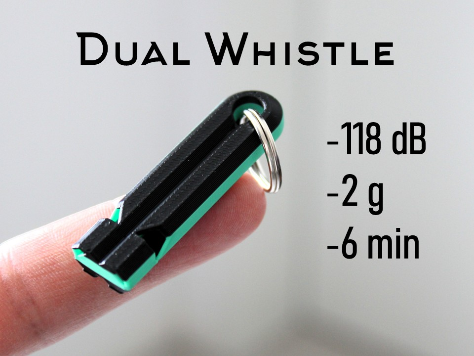 Dual Micro Whistle – 118 dB | 2 g | 6 min Print