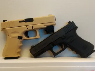 Glock 19 upgrade kit. Cap firing.