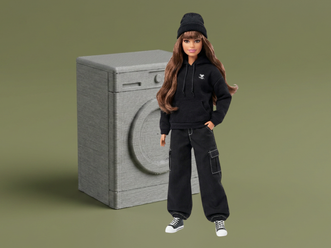 Mini Washing Machine – Dollhouse Appliance