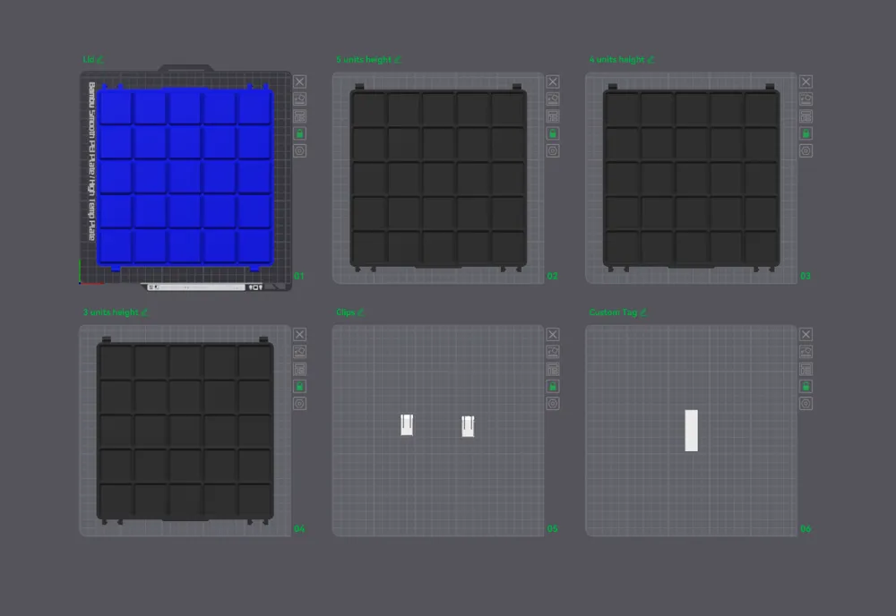 Gridfinity Box 5x5 - Free 3D Print Model - MakerWorld