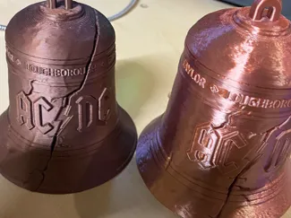 AC DC Glocke mit Riss Hells Bells