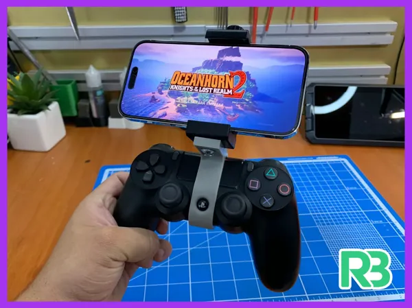 Clip téléphone pour manette PS4