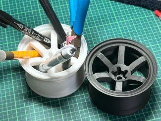 RAYS VOLK RACING TE37 like Ornaments Pen Stand