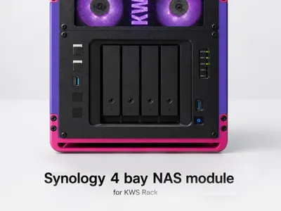 Synology 4Bay NAS Module for 10 inch KWS Rack [4U]