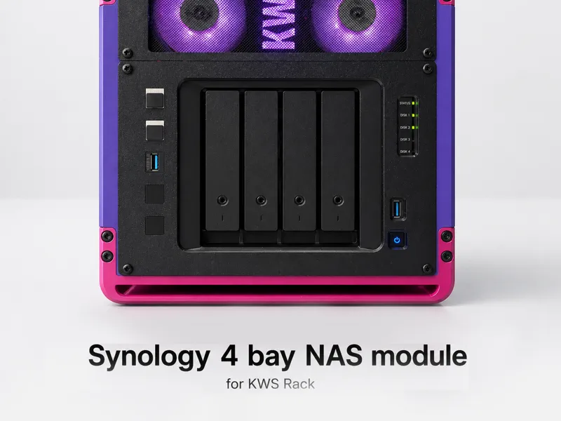 Synology 4Bay NAS Module for 10 inch KWS Rack [4U]
