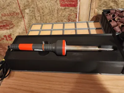 Soldering iron holder gridfinity