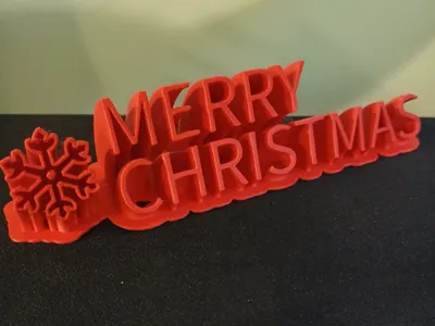 Merry Christmas shelf decor
