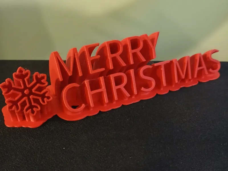 Merry Christmas shelf decor