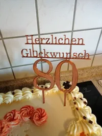 Décoration de gâteau 80 ans — photo 4