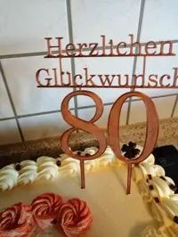 Décoration de gâteau 80 ans — photo 3