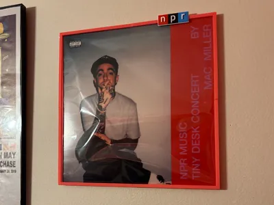Wall Mounted Vinyl Record Display Frame