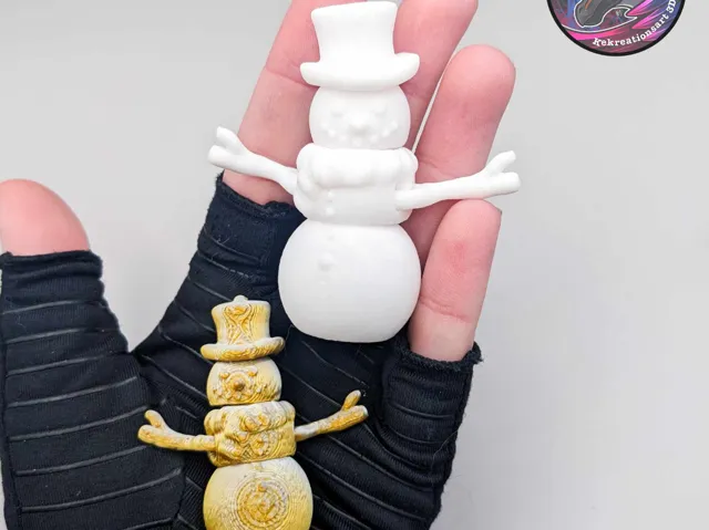 Flexi Snowman Keychain and Earring