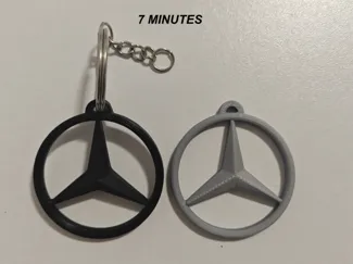 Logo Mercedes [7 MINUTI] Portachiavi - NO support