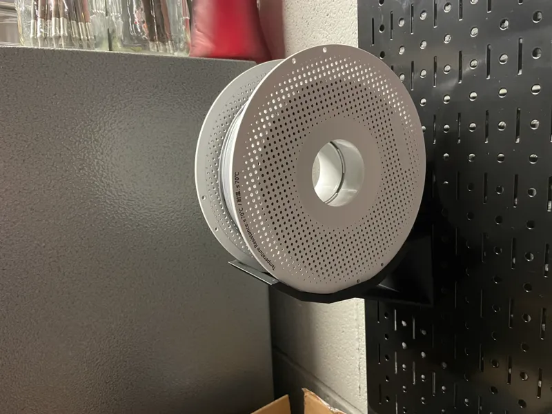 Spool holder for peg board