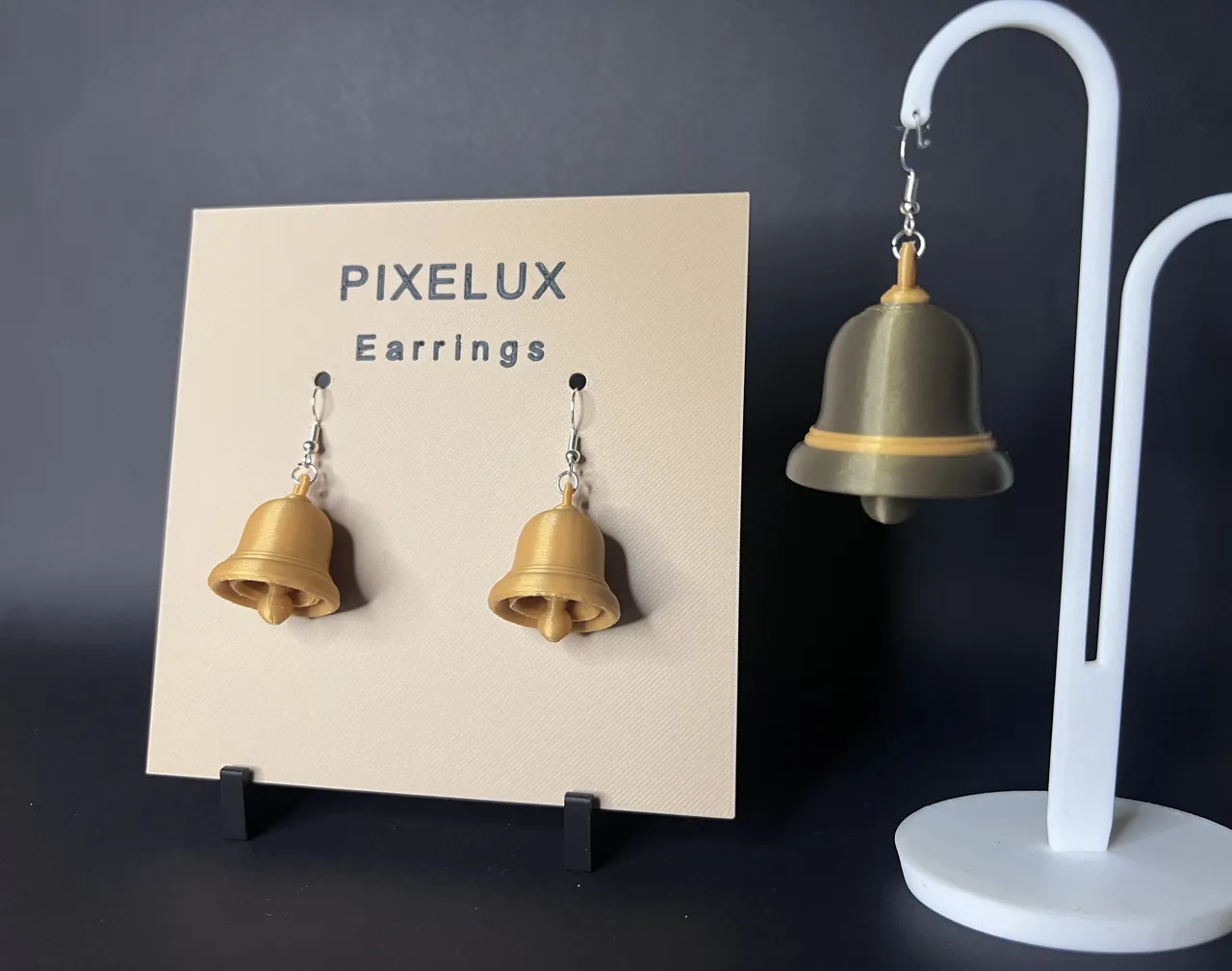 Tiny Jingle Bells Earrings / Ornament view 2