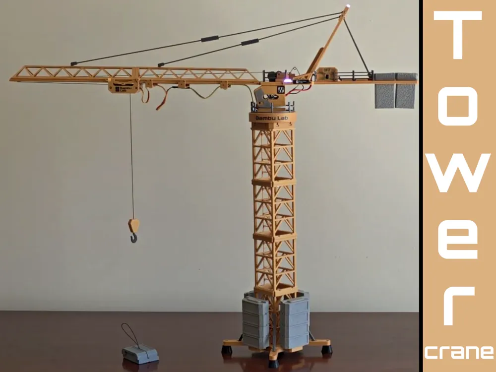 Tower Crane - CyberBrick by Jorge Rui MakerWorld: Download