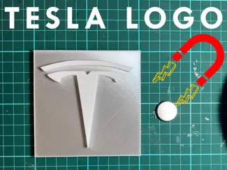 Tesla Logo 3D Model – Sleek and Minimalistic