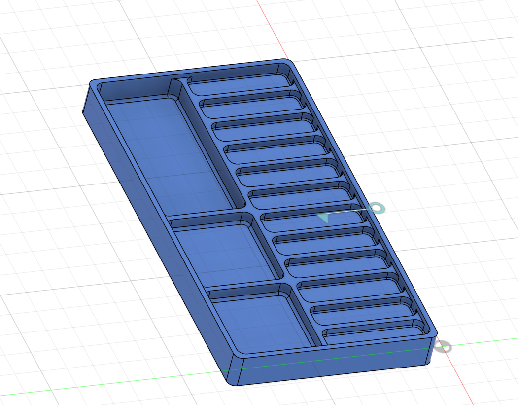 Miniatura 3 do modelo 3D 桌面工具收纳盒 