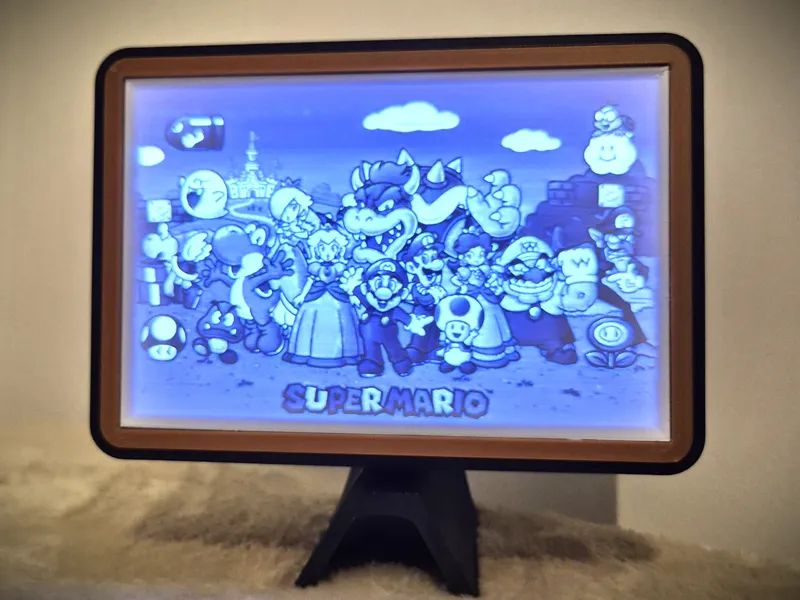 Lithophane - Light Box Stand / LED Strip