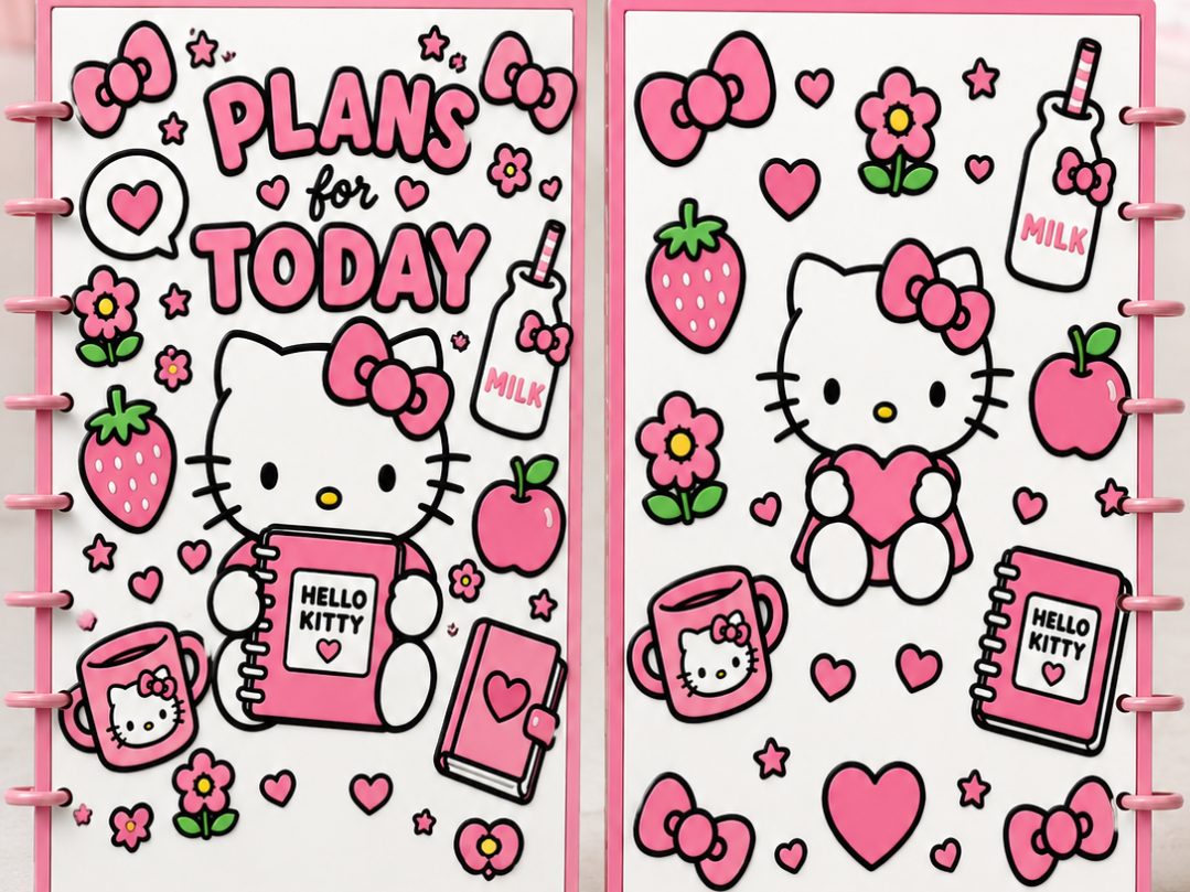 A5 Kitty Notebook Planner - 1