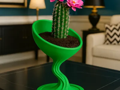 Elegant Twist Flower Pot – Modern Planter 