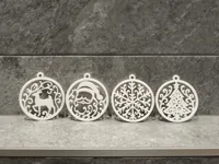 Boules de Noël rondes ajourées — photo 1
