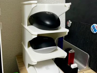 Stackable Wireless Mouse Desk Organizer