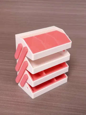 Modelo para impresión 3D: 折叠展示架 - 堆叠升级版 | 展开陈列,收拢省空间 — vista de referencia 5