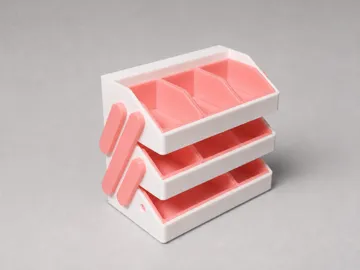 Modelo para impresión 3D: 折叠展示架 - 堆叠升级版 | 展开陈列,收拢省空间 — vista de referencia 4