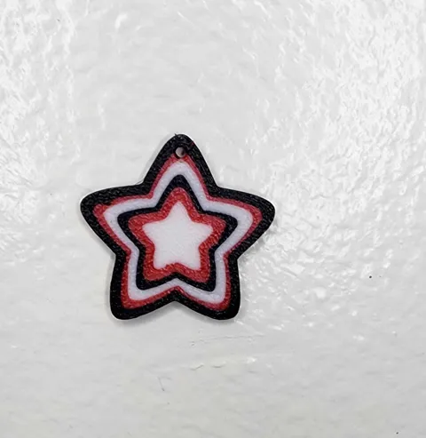 Trippy Star Earrings view 2