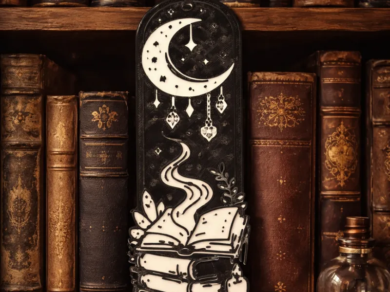 Mystisches Mond-Lesezeichen - No AMS