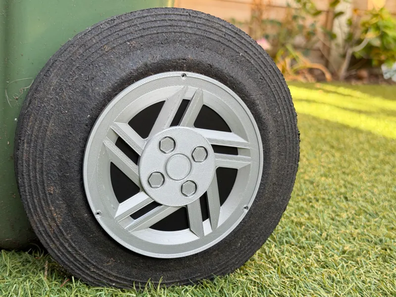 UK Wheelie bin Ford Escort XR3i dogleg wheel trims