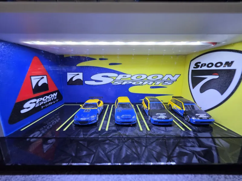 Garage Spoon Sports 1/64 avec LED –  JDM Premium