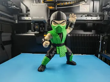 Accesorio para impresora 3D: Q版真人快打 蜥蜴人 Reptile 分件打印（无需AMS） — vista de referencia 3
