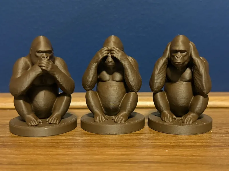 Three Wise Gorillas