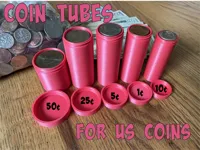 US Coin Containers - 5 Sizes