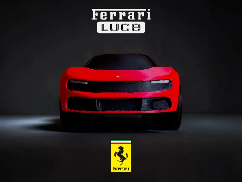 Ferrari Luce - Rubber bend toy car