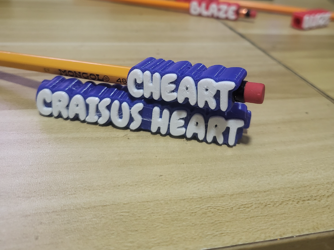 CHEART CUSTOM PENCIL NAME / TOPPERS