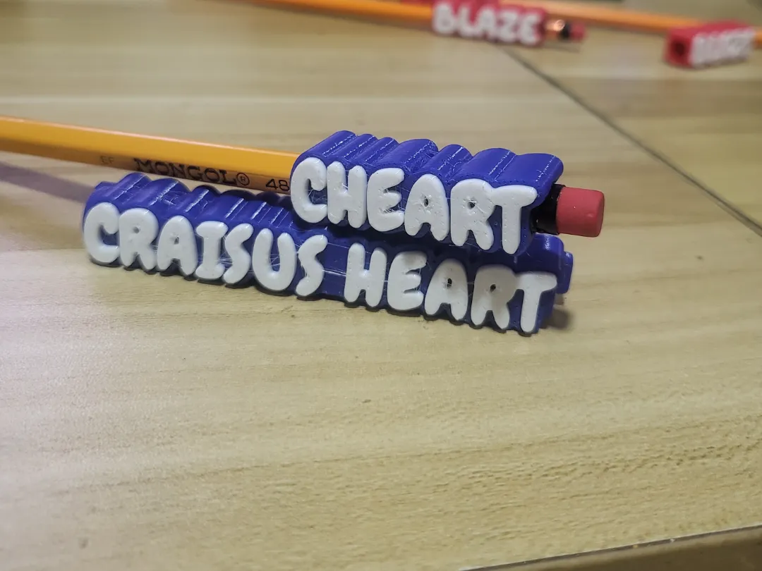 CHEART CUSTOM PENCIL NAME / TOPPERS - Free 3D Print Model - MakerWorld