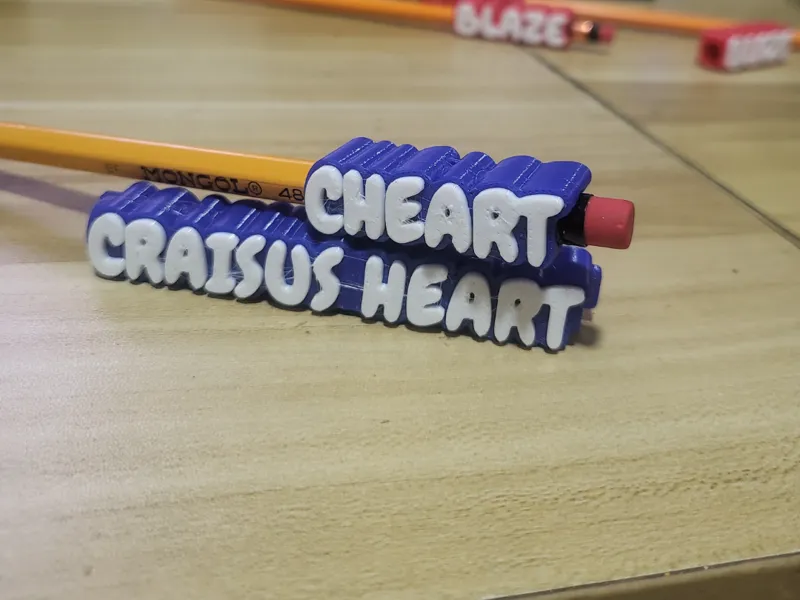CHEART CUSTOM PENCIL NAME / TOPPERS