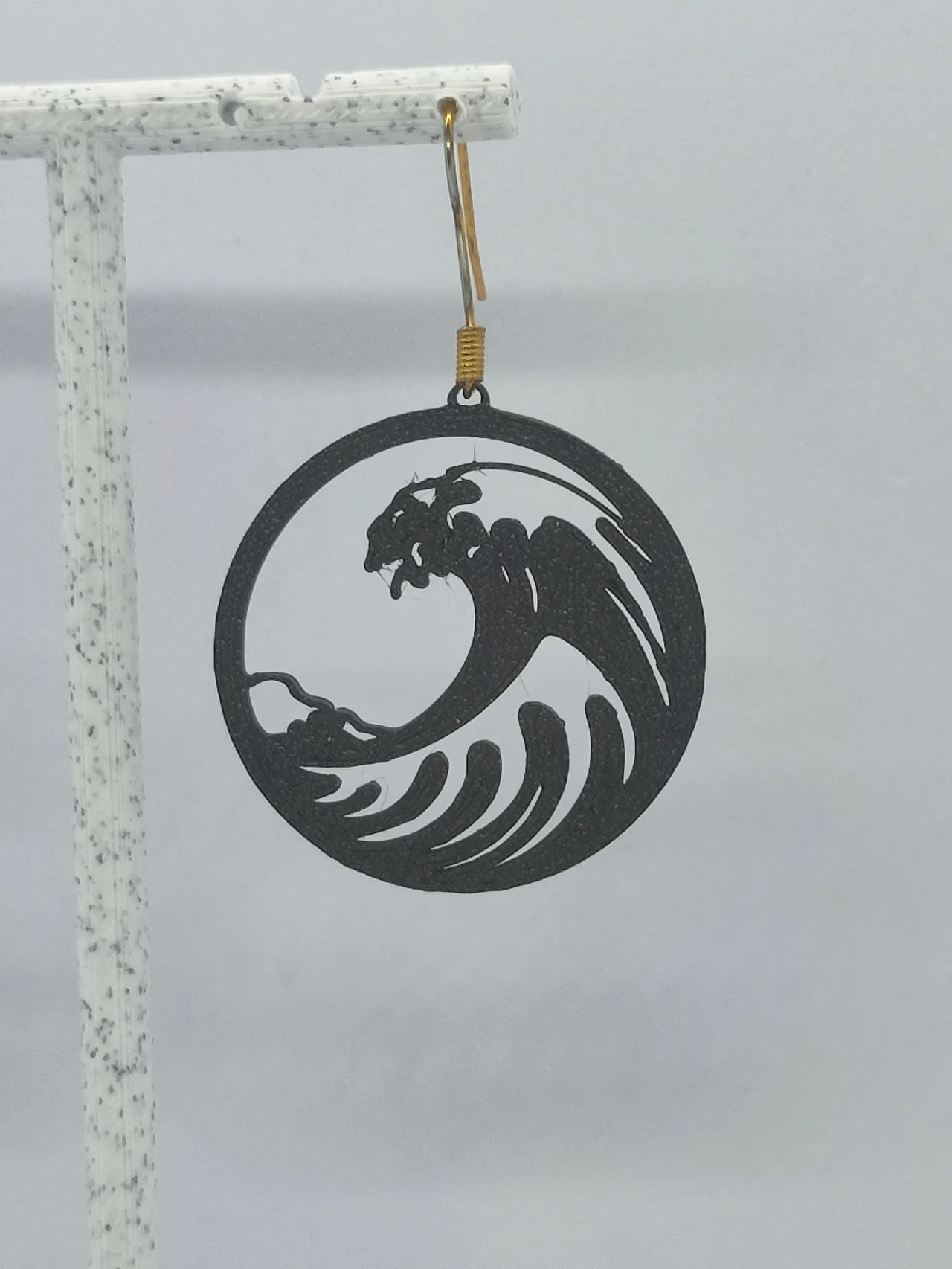 Aretes Olas de Hokusai view 4