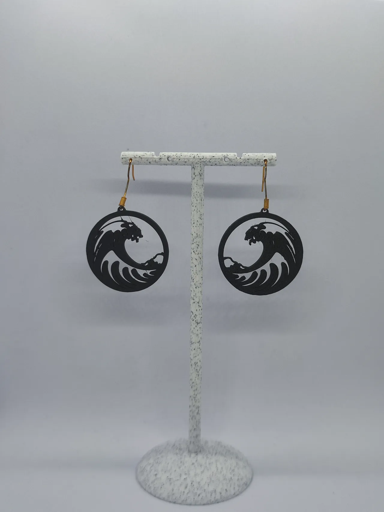 Aretes Olas de Hokusai view 2