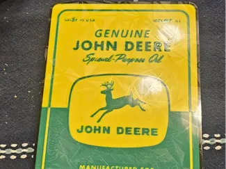Vintage John deere oil lightbox 