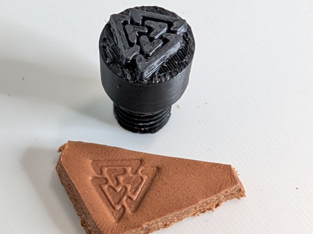 Valknut Norse Leather Stamp