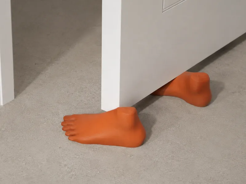 Funny Feet Door Stopper | Human Foot Door Wedge