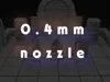 0.4mm nozzle (0.12mm layer, 2 walls, 15% infill)