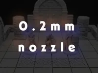 0.2mm nozzle (0.06mm layer, 4 walls, 15% infill)