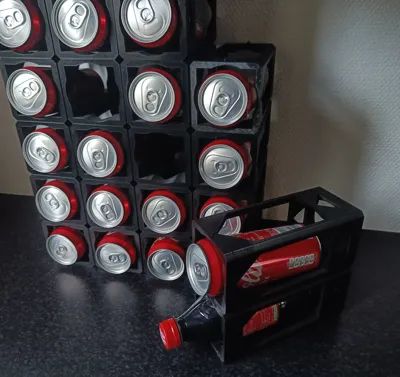 Stackable 0,5 liter soda bottle holder No support