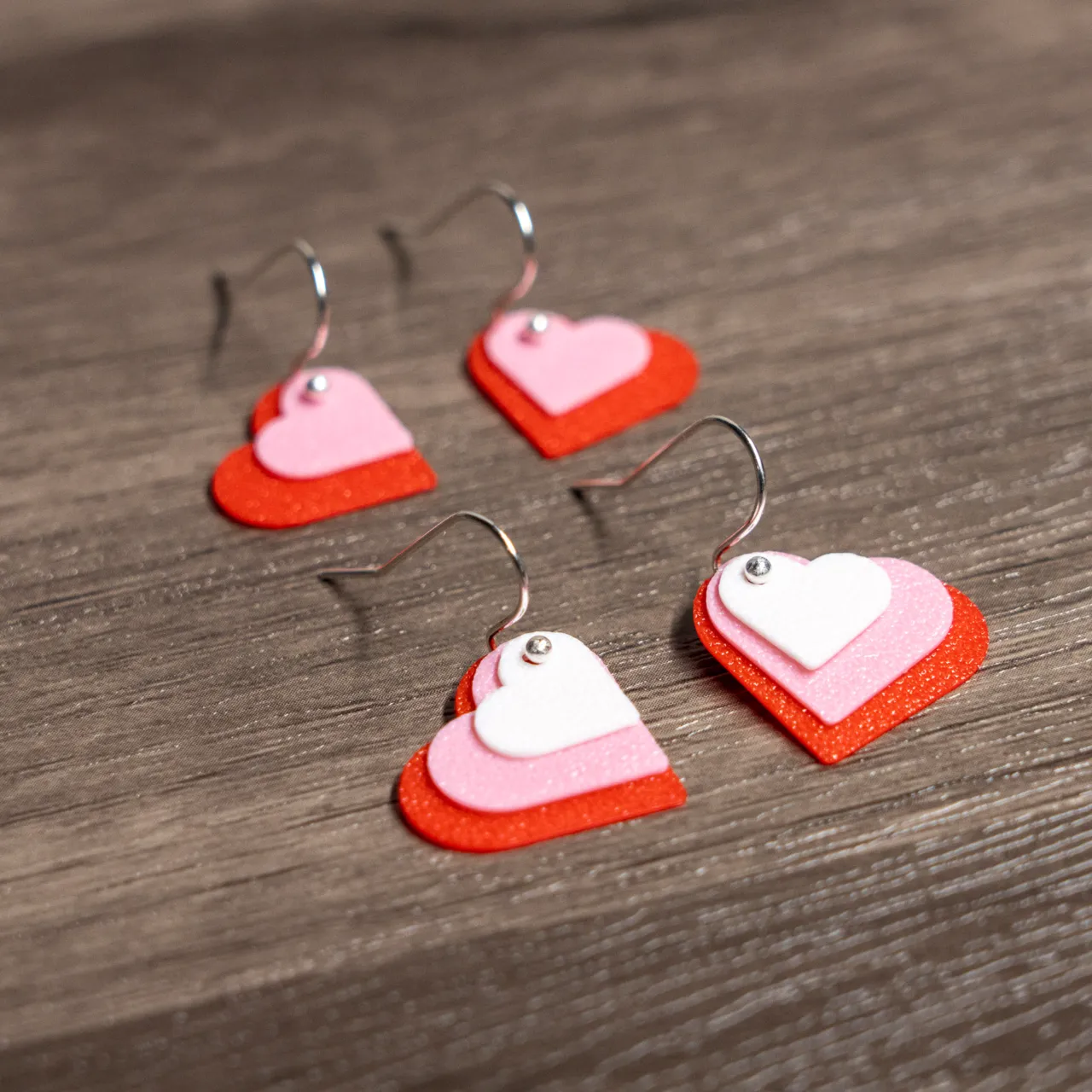 Heart Layer Earrings view 3